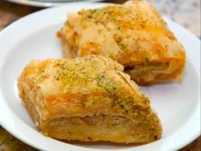 Baklava pastry from the Halal Pita dessert menu