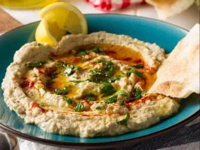 Baba Ghanouj with Hot Pita