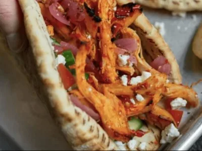 Spicy Chicken Harissa Pita